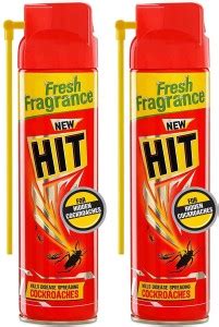 Hit Spray Crawling Insect Killer (400ml, Red)& Cockroach Killer Spray ...