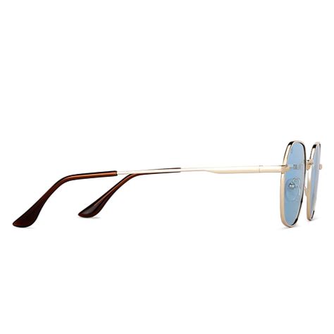 Buy Gold Brown Full Rim Geometric Vincent Chase The Metal Edit VC ...