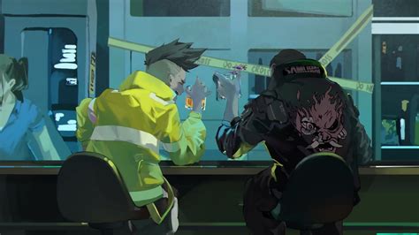 Cyberpunk 2077 x Edgerunners HD Anime Wallpaper: V and David Unite