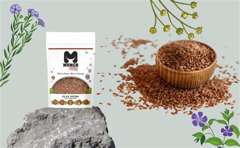 Munchhouse Flax seeds | 200g | Alsi Seeds | Rich in Fibre and Omega-3 ...