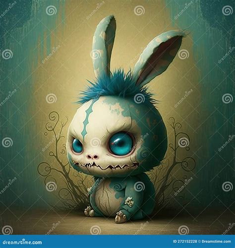 Whimsical Nightmare Bunny Scary Cute Easter Halloween Characters ...