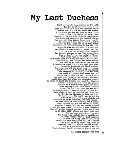 [POEM] My Last Duchess by Robert Browning : r/Poetry
