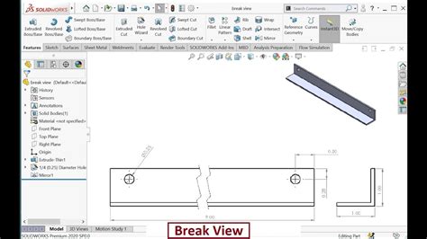 Image result for Break Line SolidWorks