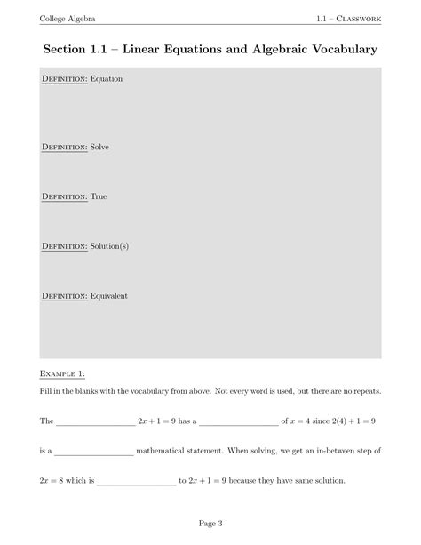 College Algebra Workbook — Amanda R. Frank