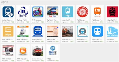 Free IRCTC PNR Rail, Train Enquiry & Live Indian Rail Apps - Youth Apps