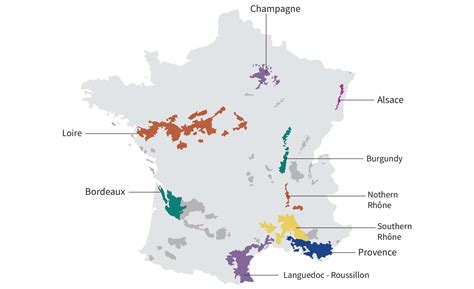 French Wine Regions Map Printable