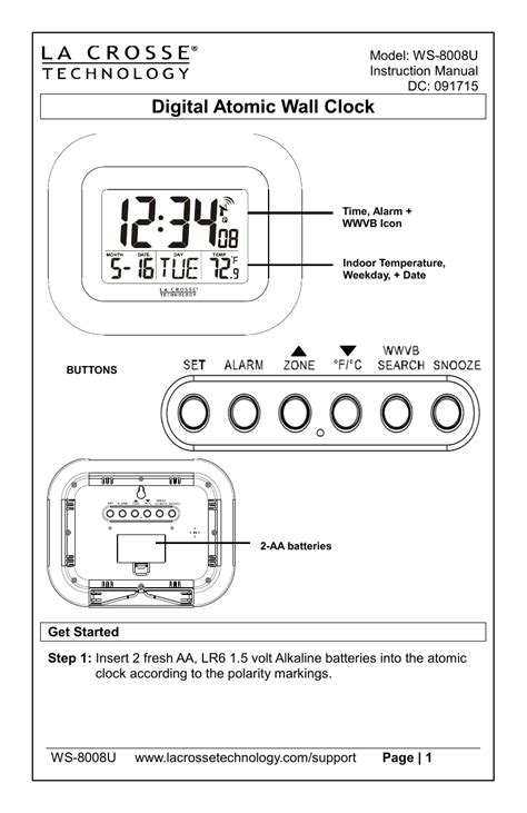 Sharp Atomic Clock Instruction Manual 的图像结果