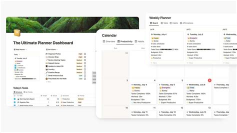 Image result for Notion Weekly Planner Template