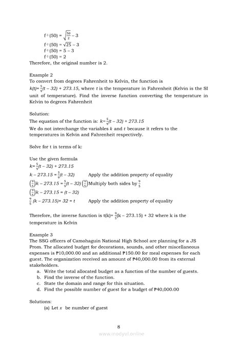 Image result for Inverse Function Real Life Problems