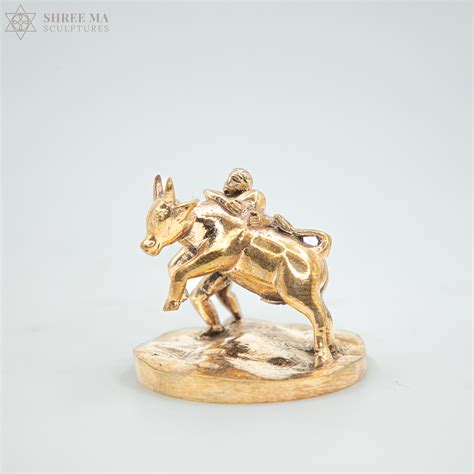 Jallikattu Kalai Bonze Idol 2.5" - Shree Ma Sculptures