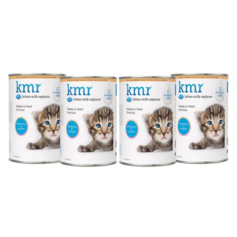 PetAg KMR Kitten Milk Replacer Liquid 11oz - Pack of 4 for Growing ...