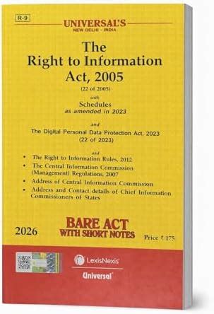 Buy The Right to information act, 2005 Bare Acts- Latest 2026 EDITION ...