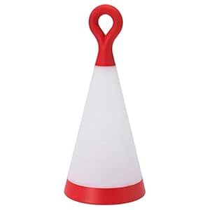 Ikea SOLVINDEN LED Solar-Powered Table lamp, Outdoor, Triangle red ...