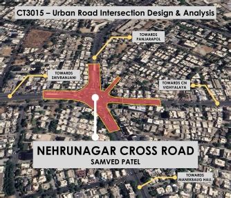 Analysis & Design of Nehrunagar Cross Road | CEPT - Portfolio