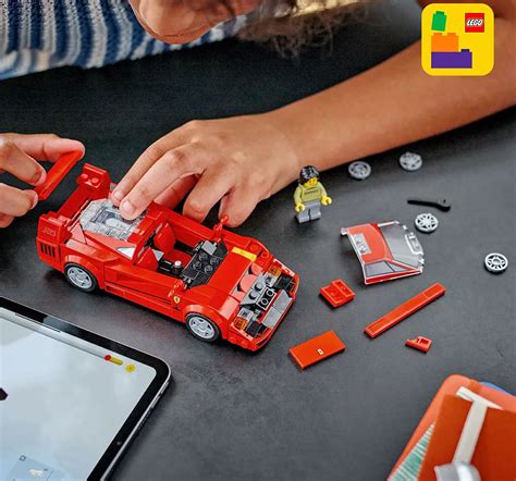 Buy LEGO Speed Champions Ferrari F40 Supercar Vehicle Toy 76934 (318 ...