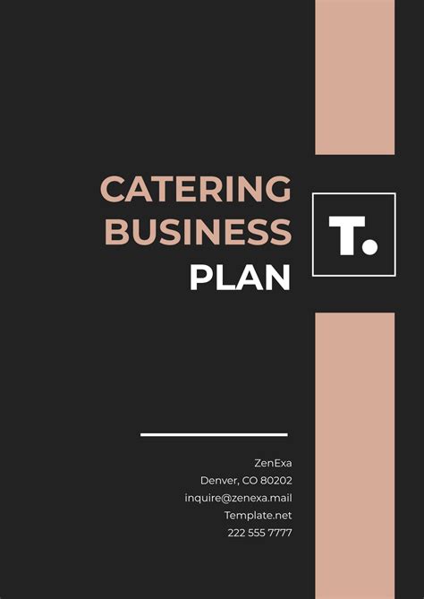 Free Catering Business Plan Templates, Editable and Printable