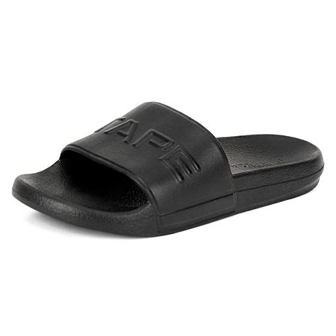 Red Tape Men's Black Sliders : Amazon.in: Fashion