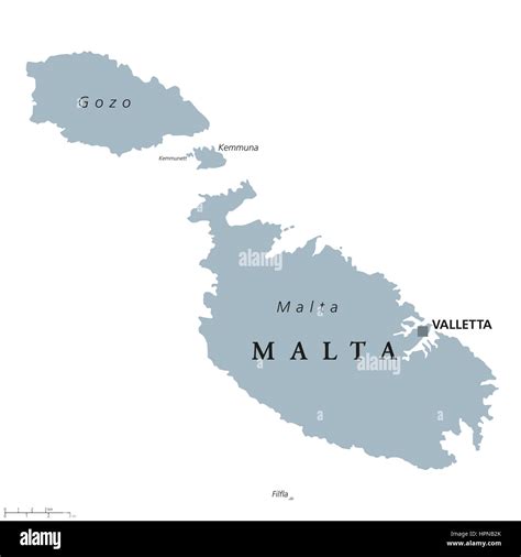 Malta political map capital valletta hi-res stock photography and images - Alamy