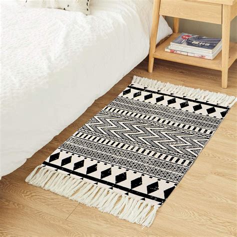 Buy HomeStorie 2x3 Feet European Style Moroccan Boho Cotton Carpet Rug ...