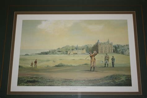 Lot Detail - Framed 'Historic Golf Courses' by Harold Ellis - St. Andrews
