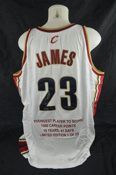 Lot Detail - LeBron James Autographed LE Rookie Jersey UDA