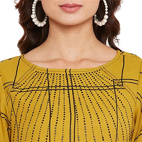 Buy Ruhaan's Womens Summercool Checked with Cotton Lining Mustard and ...