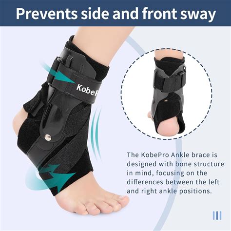 KobePro Ankle Brace with Side Stabilizers - Adjustable Ankle India | Ubuy