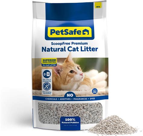 Amazon.com : PetSafe ScoopFree Premium Natural Cat Litter, 100% Natural ...
