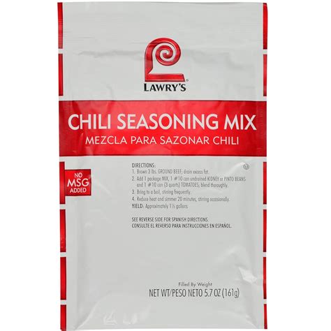 Amazon.com : Lawry's Chili Seasoning Mix, 5.7 oz : Everything Else