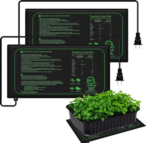 Amazon.com : Seedling Heat Mat for Indoor Home Gardening Seed Starting ...