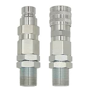 Hydraulic Quick-Connect Coupler Compatible with John Deere 332 326D 280 ...