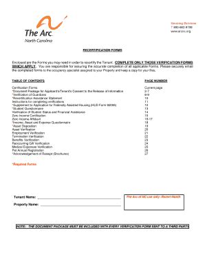 Fillable Online RECERTIFICATION FORMS Fax Email Print - pdfFiller
