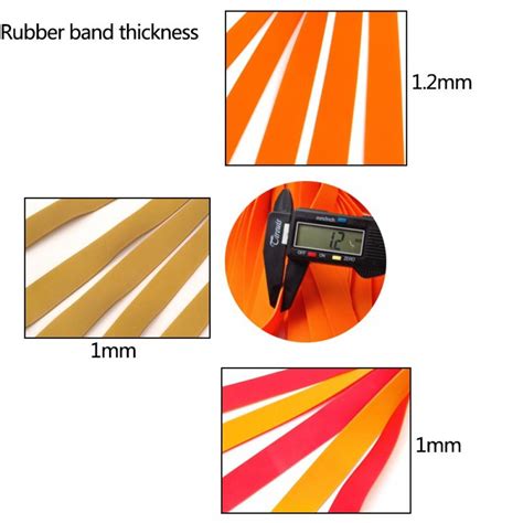Buy 10pcs/lot Slingshot Powerful Elastic Flat Rubber Band Practical ...