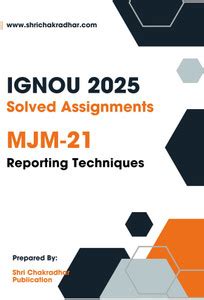 IGNOU MJM 21 Solved Assignment 2025-26 Reporting Techniques IGNOU ...