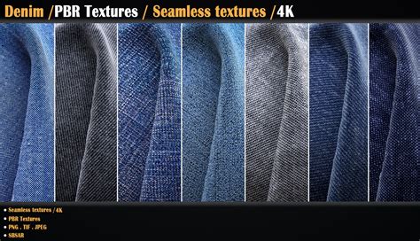 ArtStation - Denim / PBR Textures / Seamless textures /4K | Game Assets