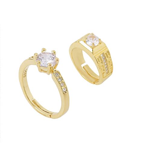 Yellow Chimes Rings for Women and Girls Silver Couple Rings | Valentine ...