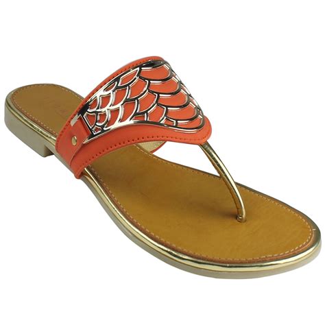 Buy Leatherworld Orange Color Ladies lifestyle Slippers at Amazon.in