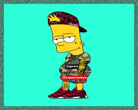 [100+] Supreme Bart Simpson Wallpapers | Wallpapers.com