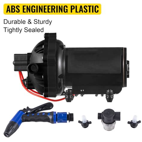VEVOR Washdown Deck Wash Pump Kit 12v 20 Lpm 70 Psi Caravan Rv Boat ...