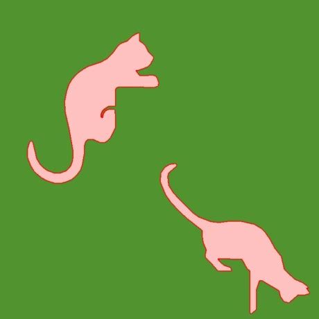 Forme din polistiren alb - pisici