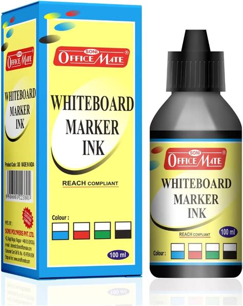 Soni Officemate Permanent Marker Ink (500ml, Pack of 1) (Blue) : Amazon ...