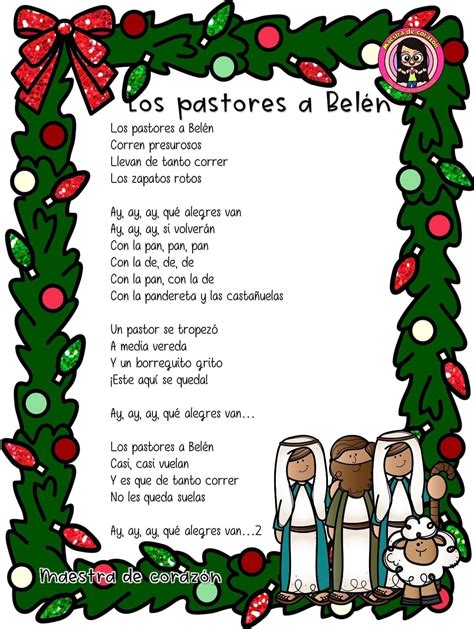 Pin de Maestra Anita 🍎 en Diciembre | Villancicos navideños, Cantos ...