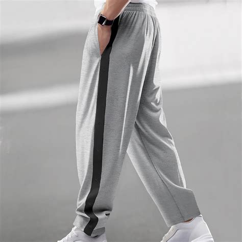 Elvqul Workout Pants for Men Classic Casual Pullover Cotton Running Gym ...