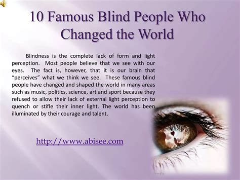 Notable Blind People