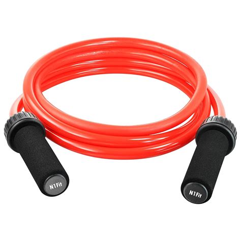 Buy N1Fit Solid PVC Weighted Heavy Jump Rope with Memory Non-Slip ...