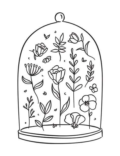 Simple Flower Coloring Pages Free Printable