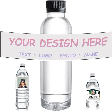 Amazon.com : Up to 300 Personalized Water Bottle Labels CustomCustom ...