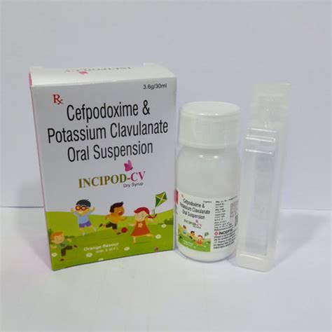 INCIPOD-CV Dry Syrup Aster Medipharm Pvt. Ltd.