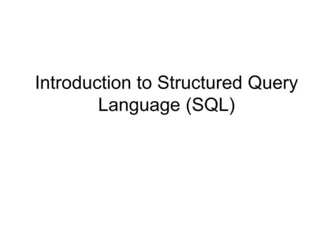 Introduction to Structured Query Language SQL Chapter 8 的图像结果