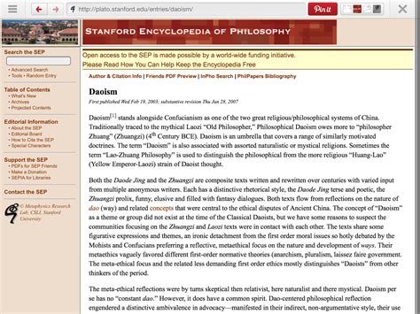 The Stanford Encyclopedia of Philosophy